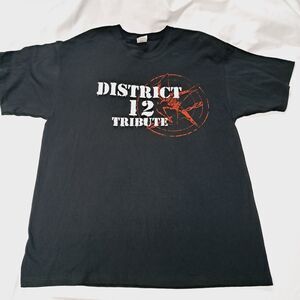 HUNGER GAMES District 12 Tribute 2012 Jennifer Lawrence XL SHIRT New Katniss
